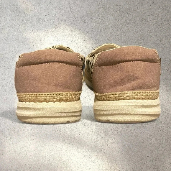 Hey Dude Lena Shoes Leopard Animal Print US 9 Slip On Casual Flats - Picture 5 of 11